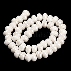 Фарфоровые бусины-рондели&nbsp;PORC-Q001-01K