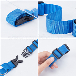 4 sangle de bagage réglable en nylon de 4 styles et sangles de bagage en polyester&nbsp;FIND-PH0007-06-WH