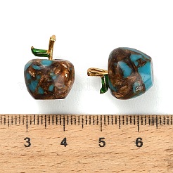 Pendentifs en turquoise synthétiques teints&nbsp;GG-CBAA20A-07G-04