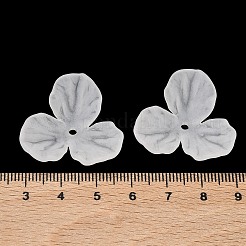 3-лепестковые матовые акриловые колпачки для бусин&nbsp;SACR-F016-01C