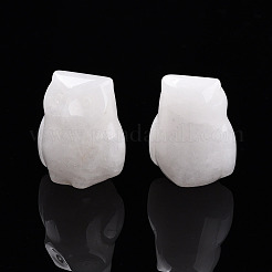 Natürliche Quarzkristall-Eulen-Ausstellungsdekorationen&nbsp;G-N345-04A