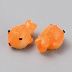 Украшения из смоляной золотой рыбки&nbsp;DJEW-WH0001-48