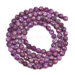 Fili di perle di sugilite naturale riscaldate&nbsp;G-B193-B03-4mm