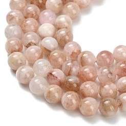 Натуральный розовый морганит бисер нитей&nbsp;G-H335-B01-8mm