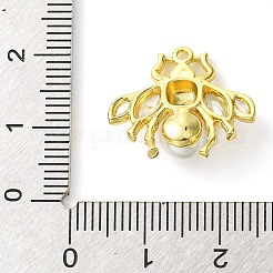 Стойка из латуни с подвесками из искусственного жемчуга из АБС-пластика&nbsp;KK-G501-18G