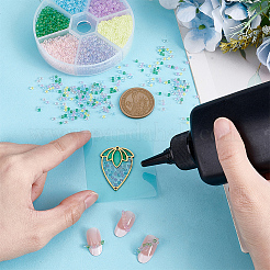 5040 шт. 6-х цветные светящиеся пузырьковые микробусины&nbsp;SEED-PH0002-66