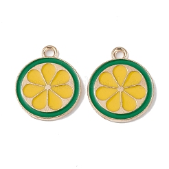 Подвески из эмалевого сплава легкого золота&nbsp;ENAM-F145-02G-01