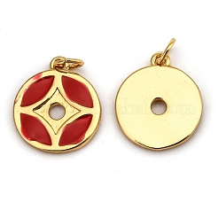 Латунь эмаль подвески&nbsp;KK-B026-21G