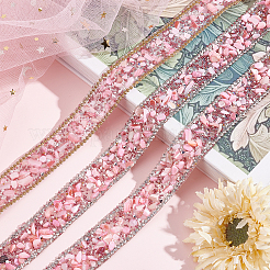 1м лента для горячей фиксации со стразами&nbsp;DIY-PH0008-77