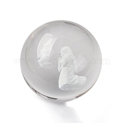 Религиозный элемент стеклянный хрустальный шар хрустальный шар без деревянной подставки&nbsp;PW-WG7CA34-09
