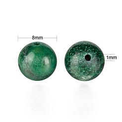 100шт 8мм натуральный африканский нефрит бусины круглые бусины&nbsp;DIY-LS0002-46
