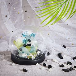 800 г 2 вида бусин из натурального кварца и обсидиана&nbsp;G-CA0001-39