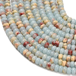 Синтетические имперские нитки из бисера яшмы&nbsp;G-Z110-B04-2x4mm-08