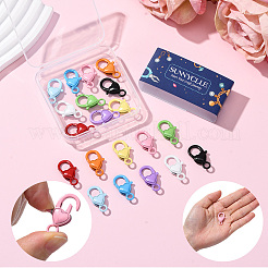 20 шт. двухцветные застежки-клешни из сплава с напылением&nbsp;FIND-SC0017-38