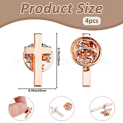 4 шт. латунные булавки для лацканов одежды рюкзака&nbsp;JEWB-FH0002-42