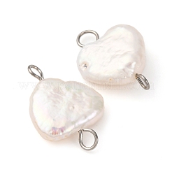 Подвески-сердечки из натурального барочного жемчуга Кеши&nbsp;PALLOY-JF04206-01