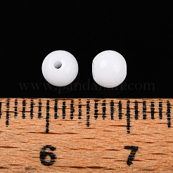 Perlas de vidrio de color sólido opaco&nbsp;GLAA-N007-4mm-A01
