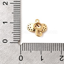 Breloques en laiton avec zircone cubique de micro pave&nbsp;KK-C117-03B-G