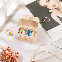 1 Stück rechteckige Aufbewahrungsboxen für Schmuck aus PU-Kunstleder&nbsp;PAAG-TA0001-01B