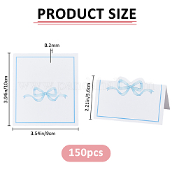 150 шт. прямоугольные бумажные карточки рассадки гостей&nbsp;AJEW-FH0006-93B