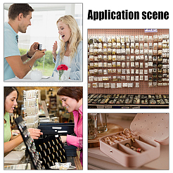 Акриловая квадратная шкатулка с бриллиантами и видимым окошком&nbsp;CON-WH0088-76A-02