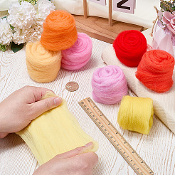 8 pieza de lana de mecha de 8 colores para diy&nbsp;DIY-CP0013-78B