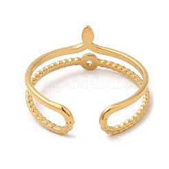 Кольца-манжеты из нержавеющей стали 304 с полым узлом для женщин&nbsp;STAS-D085-02G