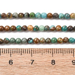 Natur hubei türkisfarbenen Perlen Stränge&nbsp;G-H358-A09-3mm-01