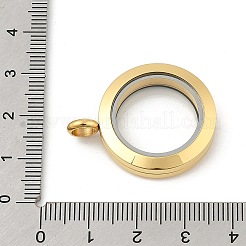 Schwimmende Medaillonanhänger aus Edelstahl 304&nbsp;STAS-E443-41G-03