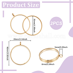 2 шт. подвеска-медальон из нержавеющей стали 304&nbsp;STAS-UN0064-12G