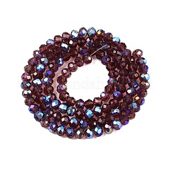 Стеклянные бусины с гальваническим покрытием &nbsp;LS-EGLA-A044-T3mm-L13