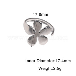 Offene Manschettenringe aus Edelstahl 304 für Damen&nbsp;FS-WG26AD2-01