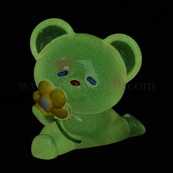 Ornements mignons de petit ours en résine lumineuse&nbsp;RESI-Z008-01C