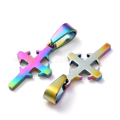 Pendentifs en acier inoxydable 304 avec placage ionique (IP)&nbsp;STAS-P253-06MC