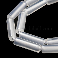 Натуральный белый агат бисер нитей&nbsp;G-G006-A07-01