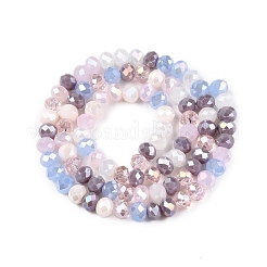 Стеклянные бусины с гальваническим покрытием &nbsp;GLAA-T023-D16-03