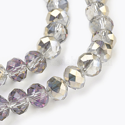 Стеклянные бусины с гальваническим покрытием &nbsp;X-GLAA-K027-HP-A02