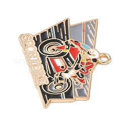 Подвески из спортивного сплава с эмалью&nbsp;ENAM-I074-01G-14