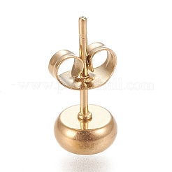 Ионное покрытие (ip) серьги-гвоздики из нержавеющей стали 304&nbsp;LS-X-STAS-K202-05A-G