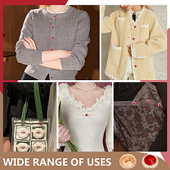 20 шт. плоские круглые пуговицы из цинкового сплава со стразами на 1 отверстия&nbsp;ALRI-NB0001-20A