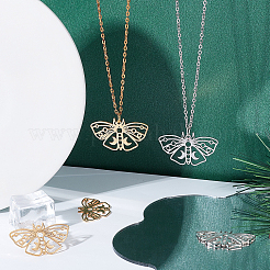 8 шт. подвески из нержавеющей стали 201 двух цветов&nbsp;STAS-DC0007-01