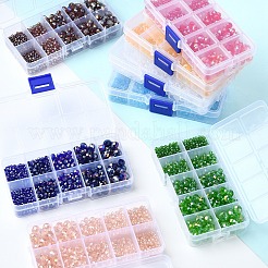 5 стиль гальванических стеклянных бусин&nbsp;EGLA-YW0003-86