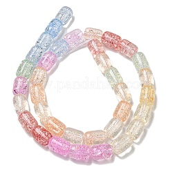 Transparentes craquements perles de verre brins&nbsp;GLAA-NH0001-04A