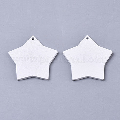 Pendentifs en bois peint par pulvérisation&nbsp;WOOD-TA0002-10