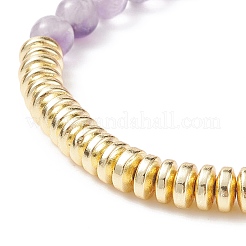 Ensemble de bracelets extensibles en laiton et pierres précieuses mixtes naturelles et synthétiques de style 7 pièces 7&nbsp;BJEW-JB08997