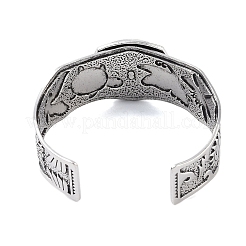 Bracelets à manchette ouverte en alliage constellation pour femmes et hommes&nbsp;LS-BJEW-C064-01AS-02