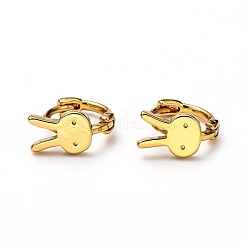 Ottone orecchini a cerchio Huggie&nbsp;EJEW-H121-05G
