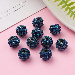 Perline in resina strass chunky&nbsp;X-RESI-M019-11