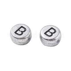 Perle acriliche placcate color argento&nbsp;MACR-X0020-05