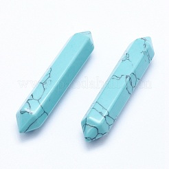 Синтетический зеленый бирюзовый без отверстия граненый&nbsp;LS-G-G760-J09-02